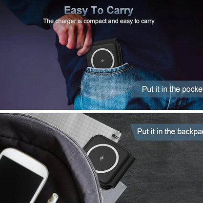 in-1 Foldable Fast Wireless Charger for iPhone 14/13/12 Series, AirPods 3/2 Pro & Apple Watch