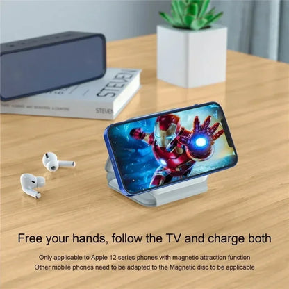 Maerknon 3-in-1 Magnetic Wireless Charger – Foldable Fast Charging Dock for iPhone, Apple Watch & AirPods