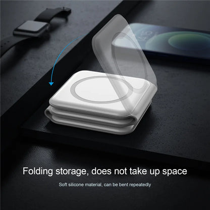 3-in-1 100W Wireless Charging Station – Magnetic Foldable Pad for iPhone 15/14/13/12, Apple Watch & AirPods