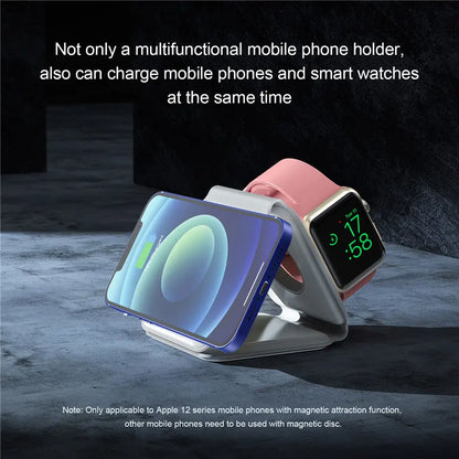 3-in-1 100W Wireless Charging Station – Magnetic Foldable Pad for iPhone 15/14/13/12, Apple Watch & AirPods