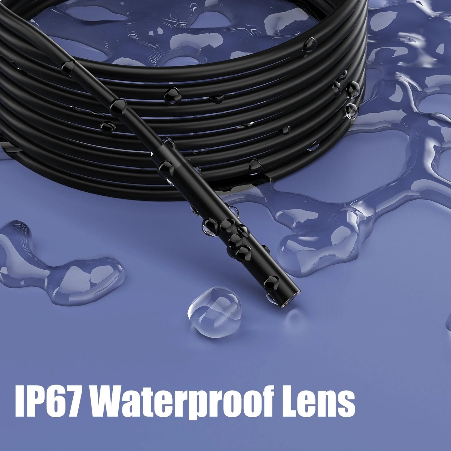 JCWHCAM IP68 Waterproof Endoscope Camera – HD 960P Inspection Camera for iPhone & iPad