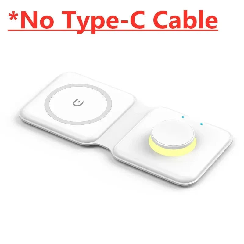 3-in-1 100W Wireless Charging Station – Magnetic Foldable Pad for iPhone 15/14/13/12, Apple Watch & AirPods