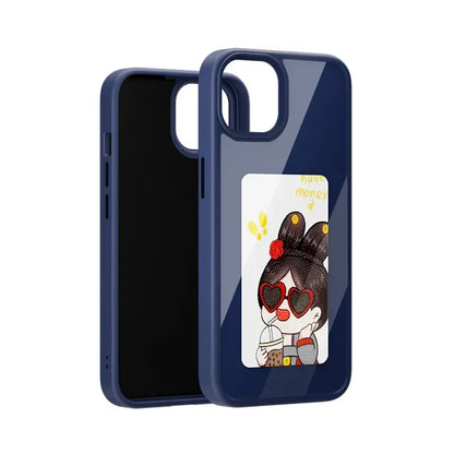 NFC Smart E-Ink Display iPhone Case – Customisable Photo & Design Projection Cover (iPhone 11–16 Pro Max)