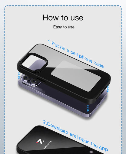 NFC Smart E-Ink Display iPhone Case – Customisable Photo & Design Projection Cover (iPhone 11–16 Pro Max)