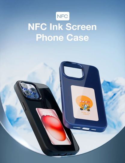 NFC Smart E-Ink Display iPhone Case – Customisable Photo & Design Projection Cover (iPhone 11–16 Pro Max)