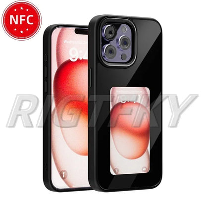 NFC Smart E-Ink Display iPhone Case – Customisable Photo & Design Projection Cover (iPhone 11–16 Pro Max)