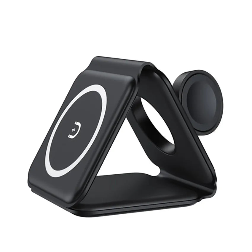 3-in-1 100W Wireless Charging Station – Magnetic Foldable Pad for iPhone 15/14/13/12, Apple Watch & AirPods