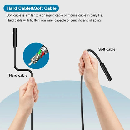 JCWHCAM IP68 Waterproof Endoscope Camera – HD 960P Inspection Camera for iPhone & iPad