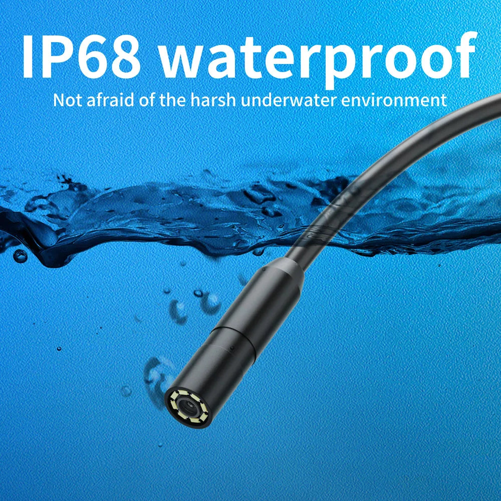 JCWHCAM IP68 Waterproof Endoscope Camera – HD 960P Inspection Camera for iPhone & iPad
